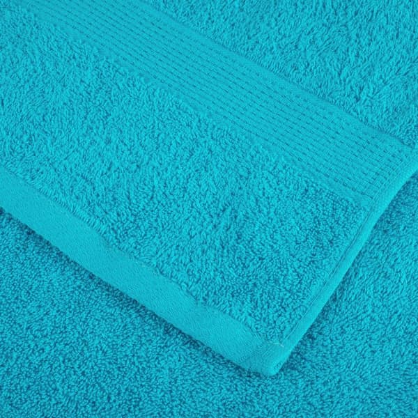 vidaXL Premium handdukar SOLUND 10 st turkos 100x200 cm 600 gsm