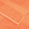 Miniatyrbilde 6 av 7: vidaXL Premium håndklær SOLUND 2 stk oransje 50x100cm 600 g/m2