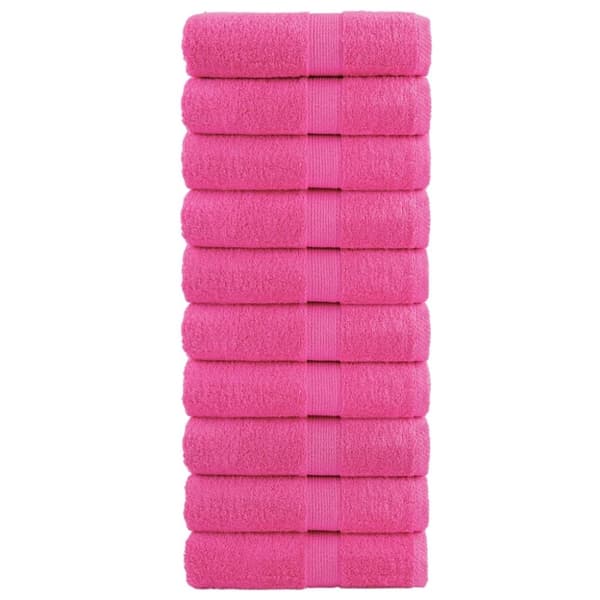 vidaXL håndklæder SOLUND 10 stk. Premium 30x30 cm 600 g/m2 pink