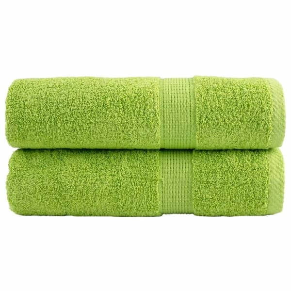 vidaXL håndklæder SOLUND 2 stk. Premium 70x140 cm 600 g/m2 æblegrøn