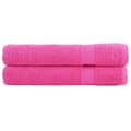 Miniatyrbilde 1 av 7: vidaXL Premium håndklær SOLUND 2 stk rose 100x200 cm 600 g/m2