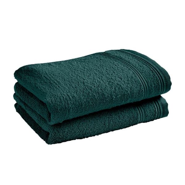 Set med 2 "Spa" gästhanddukar 30 x 50 cm - 400 gr-m² - Färg: "Spa" Emerald