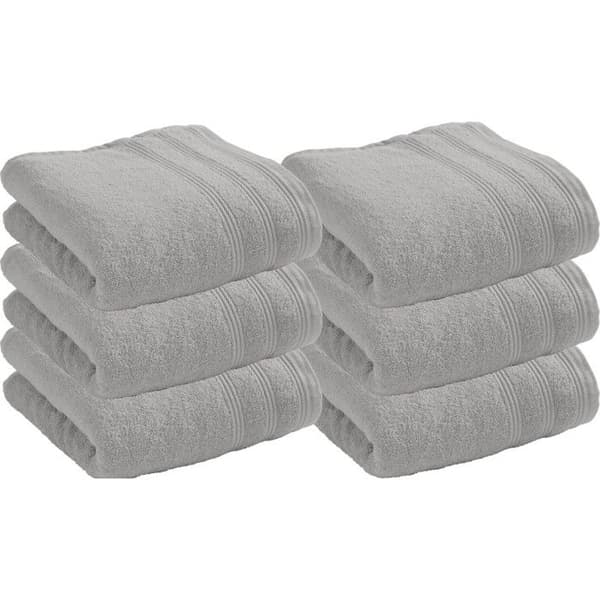 Set med 6 "Spa" frottéhanddukar 50 x 100 cm / 400 gr/m² - "Spa" Grå