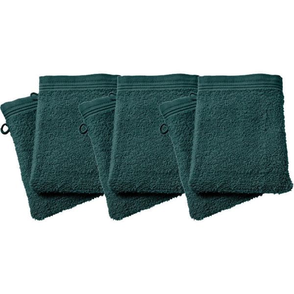 Set med 6 "Spa" frottétvättlappar 15 x 21 cm / 400 gr/m² - "Spa" Emerald