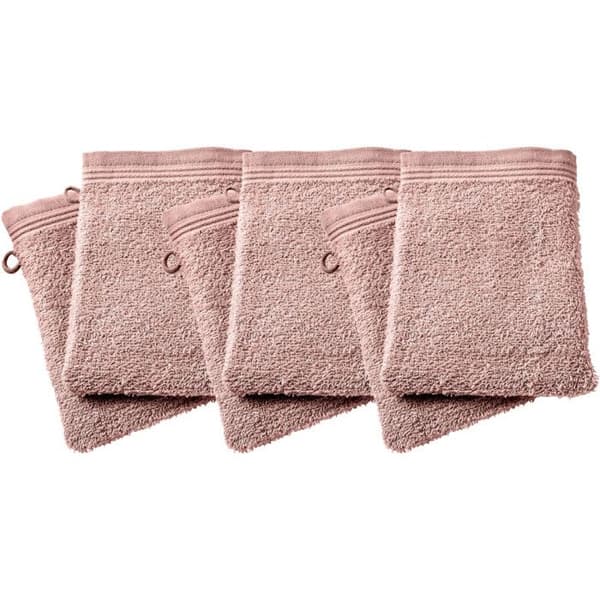Set med 6 "Spa" frottétvättlappar 15 x 21 cm / 400 gr/m² - "Spa" Old Rose