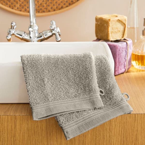 Set med 2 "Spa" tvättlappar 15 x 21 cm - 400 gr-m² - Färg: "Spa" Sand