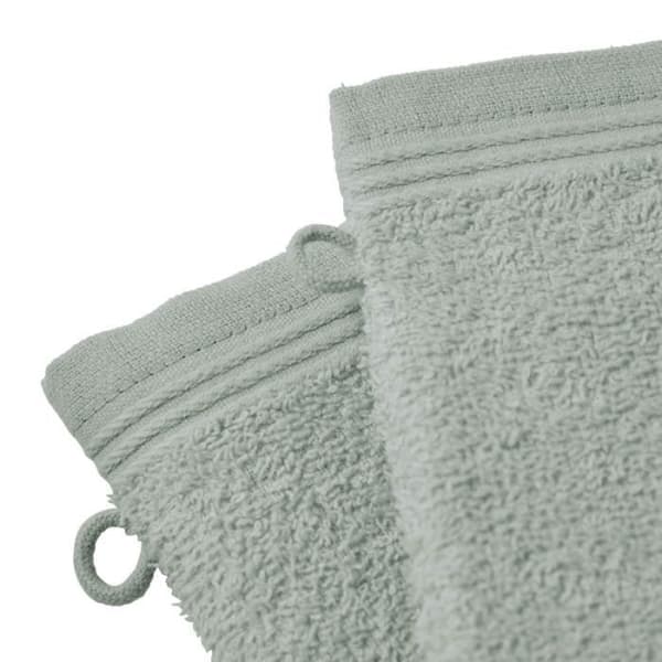 Set med 2 "Spa" tvättlappar 15 x 21 cm - 400 gr-m² - Färg: "Spa" Celadon