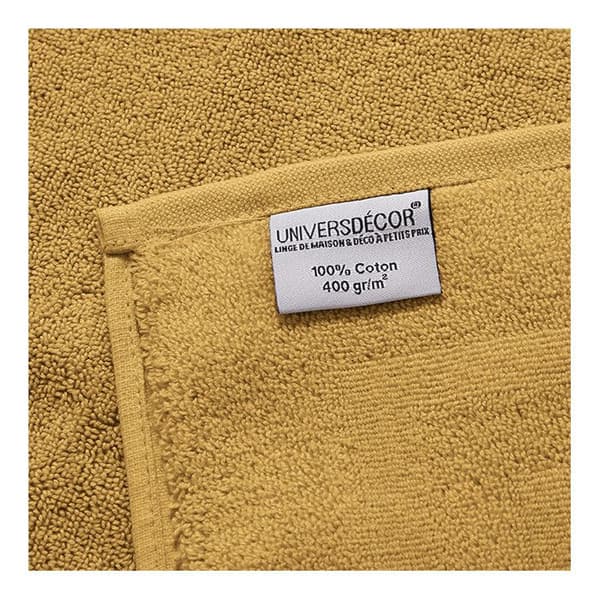 Set med 2 handdukar "Spa" 15 x 21 cm / 400 gr/m² - "Spa" Gul Maïs - Set med 2 handdukar 15 x 21 cm