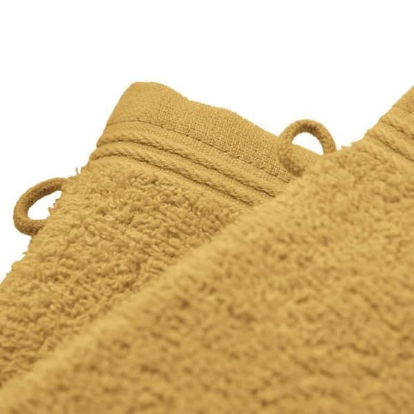 Set med 2 handdukar "Spa" 15 x 21 cm / 400 gr/m² - "Spa" Gul Maïs - Set med 2 handdukar 15 x 21 cm
