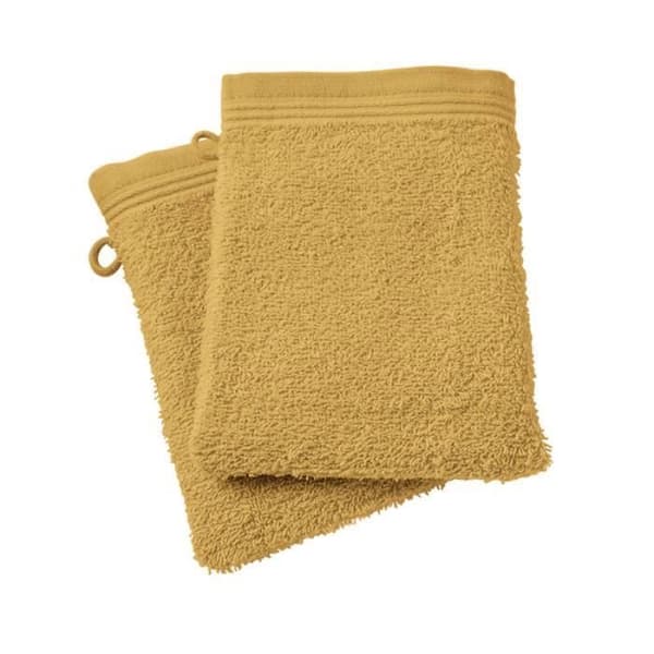 Set med 2 handdukar "Spa" 15 x 21 cm / 400 gr/m² - "Spa" Gul Maïs - Set med 2 handdukar 15 x 21 cm