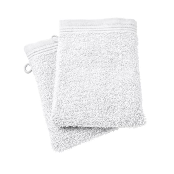 Set med 2 "Spa" tvättlappar 15 x 21 cm - 400 gr-m² - Färg: "Spa" Snow