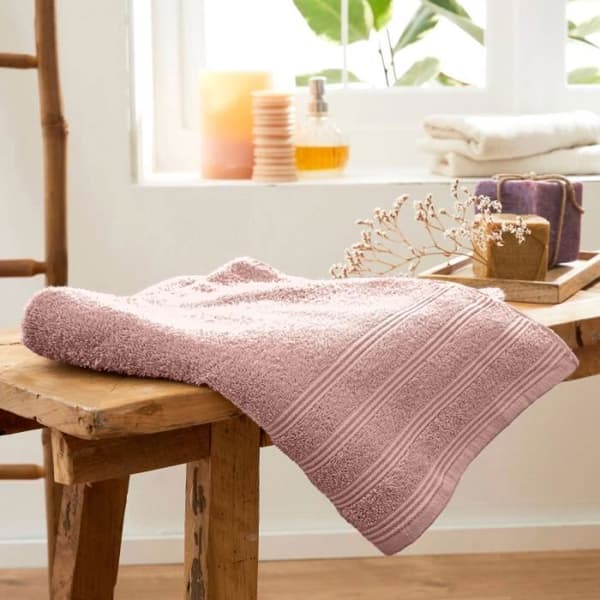 "Spa" duschduk 70 x 140 cm - 400 gr-m² - Färg: "Spa" Old Rose