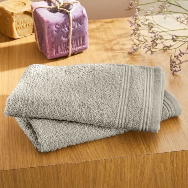 Set med 2 "Spa" gästhanddukar 30 x 50 cm - 400 gr-m² - Färg: "Spa" Sand