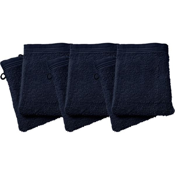 Set med 6 "Spa" frottétvättlappar 15 x 21 cm / 400 gr/m² - "Spa" Midnight Blue
