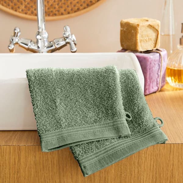 Set med 6 handdukar "Spa" 15 x 21 cm / 400 gr/m² - "Spa" Rosmarin - Set med 6 handdukar 15 x 21 cm