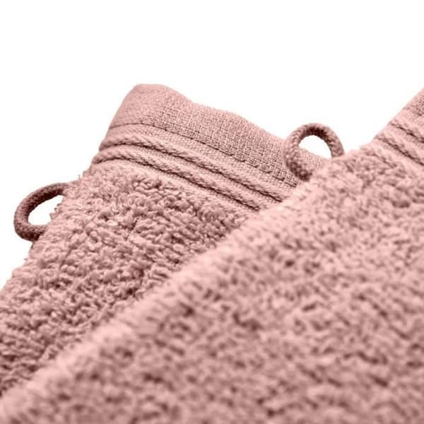 Set med 2 "Spa" tvättlappar 15 x 21 cm - 400 gr-m² - Färg: "Spa" Old Rose