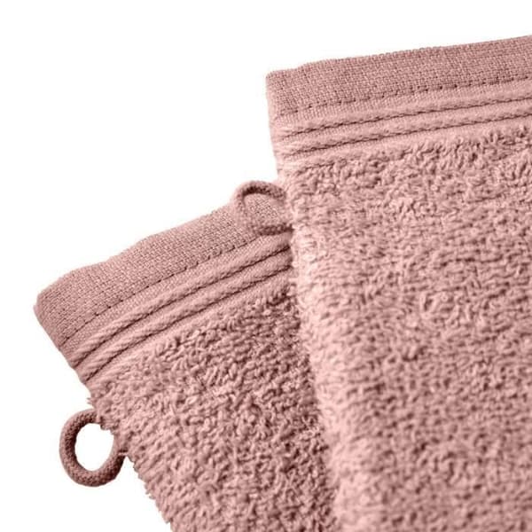 Set med 2 "Spa" tvättlappar 15 x 21 cm - 400 gr-m² - Färg: "Spa" Old Rose