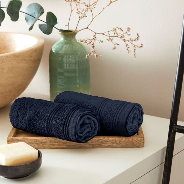 Set med 24 gästhanddukar "Spa" frotté 30 x 50 cm / 400 gr/m² - "Spa" Midnight Blue