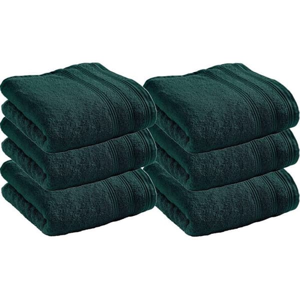 Set med 6 "Spa" frottéhanddukar 50 x 100 cm / 400 gr/m² - "Spa" Emerald