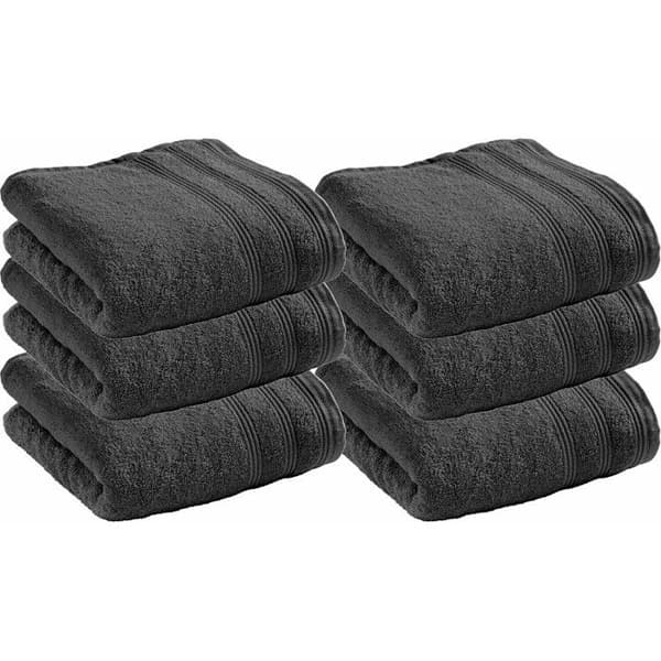 Set med 6 "Spa" frottéhanddukar 50 x 100 cm / 400 gr/m² - "Spa" skiffer