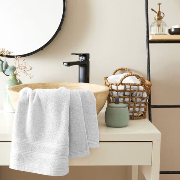 Set med 6 "Spa" frottéhanddukar 50 x 100 cm / 400 gr/m² - "Spa" Neige