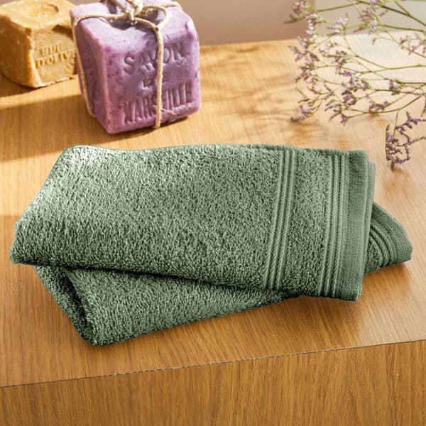 Set med 24 "Spa" frotté gästhanddukar 30 x 50 cm / 400 gr/m² - "Spa" Rosemary