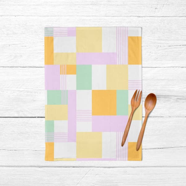 Sæt med klæder Belum 0120-146 Multifarvet 45 x 70 cm Geometri