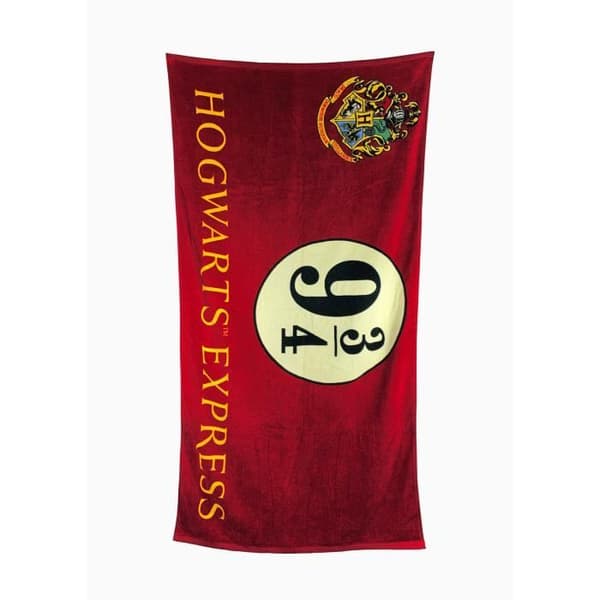 Harry Potter Badhandduk 9 3/4 Hogwarts Express Röd