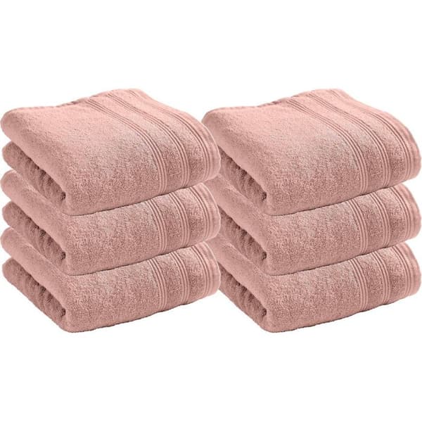 Set med 6 "Spa" frottéhanddukar 50 x 100 cm / 400 gr/m² - "Spa" Old Rose