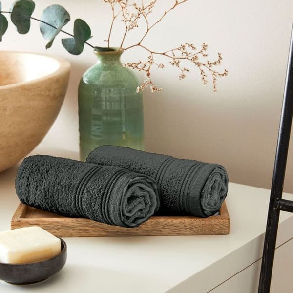 Set med 24 gästhanddukar "Spa" frotté 30 x 50 cm / 400 gr/m² - "Spa" skiffer