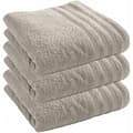 Miniatyrbild 1 av 4: Set med 3 "Spa" duschlakan 70 x 140 cm / 400 gr/m² - "Spa" Sand