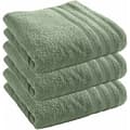 Miniatyrbild 1 av 4: Set med 3 "Spa" duschlakan 70 x 140 cm / 400 gr/m² - "Spa" Rosemary