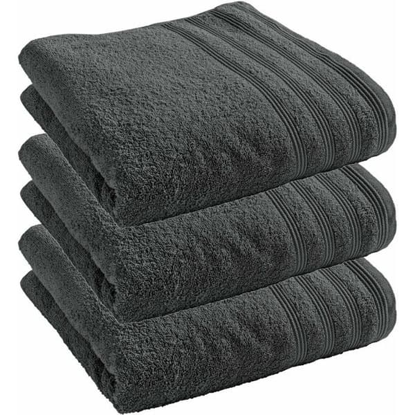 Set med 3 "Spa" duschlakan 70 x 140 cm / 400 gr/m² - "Spa" skiffer