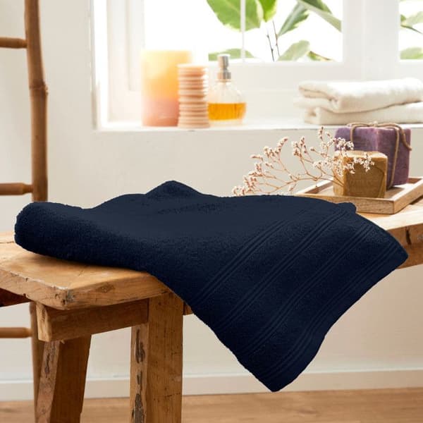 Set med 3 "Spa" duschlakan 70 x 140 cm / 400 gr/m² - "Spa" Midnight Blue