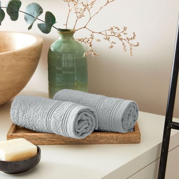 Set med 24 "Spa" frotté gästhanddukar 30 x 50 cm / 400 gr/m² - "Spa" Perle