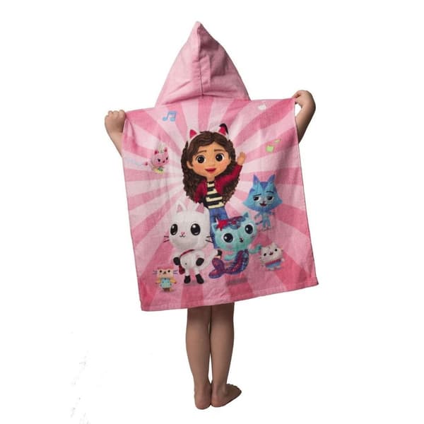 Gabby´s Dollhouse Childrens/Kids Cotton Hooded Towel