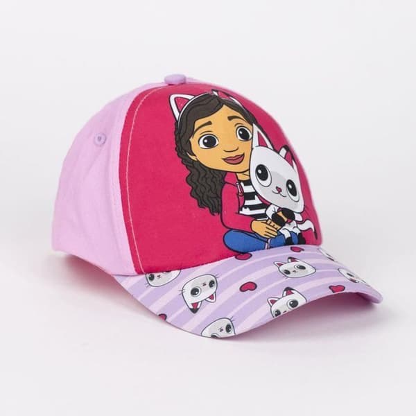 Strandset - Gabby's Dollhouse - Handduk, hatt och väska - Rosa - 70x140 cm - Tvättbar
