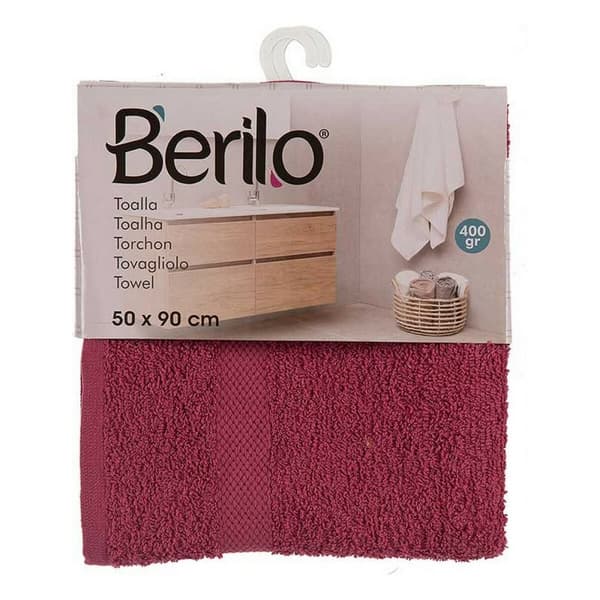 badelagen Berilo 5312 Rødbrun 80 % bomuld 20 % Polyester 50 x 0,5 x 90 cm (6 enheder)