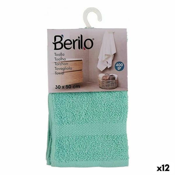badelagen Berilo 5311 Turkisblå 80 % bomuld 20 % Polyester 30 x 0,5 x 50 cm (12 enheder)