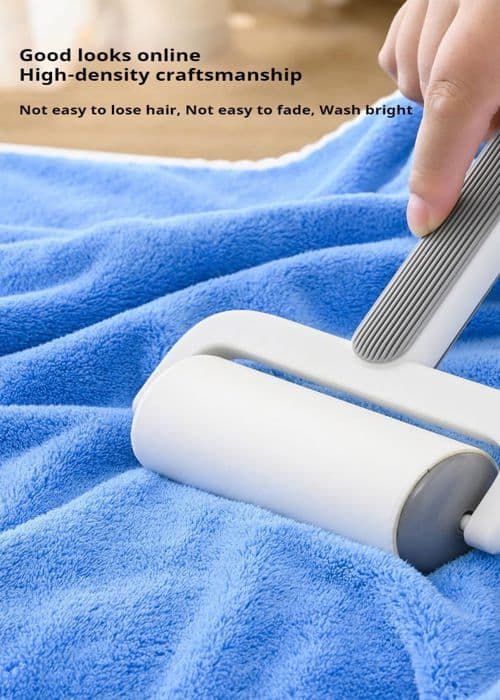 Stitch badhandduksset - 2 delar polyesterfiber badhanddukar, (35x70cm+70x140cm), vit