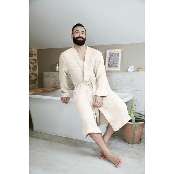 Badrock i blandad kimono Gaïa vanlig bomullsväv - Gaïa Pampa - Storlek S/M