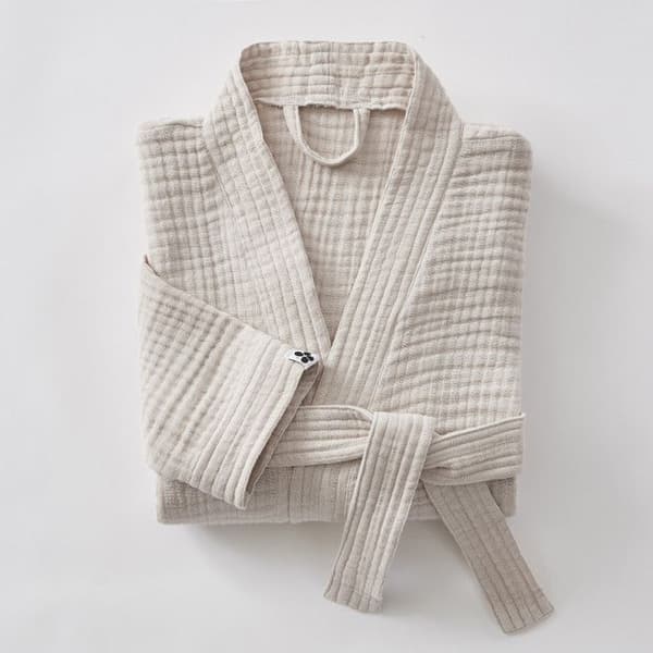 Badrock i blandad kimono Gaïa vanlig bomullsväv - Gaïa Pampa - Storlek S/M