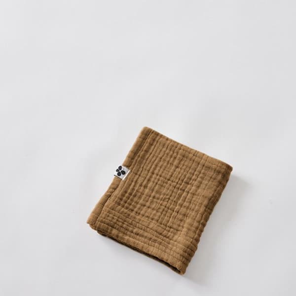 Gästhandduk 30 x 50 cm Gaïa vanlig bomullsväv - Gaïa Camel