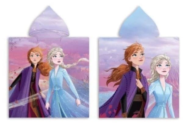 Disney Frost Poncho badehåndklæde med hætte - 100 procent bomuld