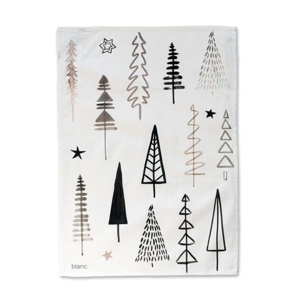 Keittiöliina HappyFriday Xmas Copse Monivärinen 70 x 50 cm (2 osaa)