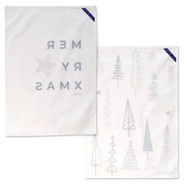 Keittiöliina HappyFriday Xmas Copse Monivärinen 70 x 50 cm (2 osaa)