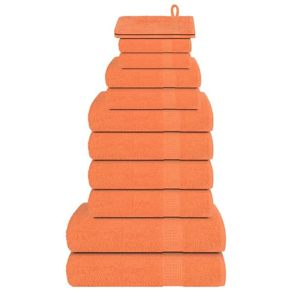 Handdukar 12 st orange 360 gsm 100% bomull