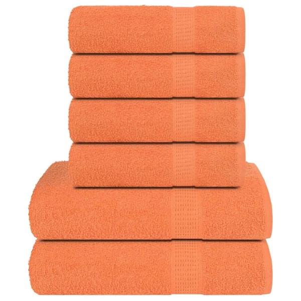 Handdukar 6 st orange 360 gsm 100% bomull