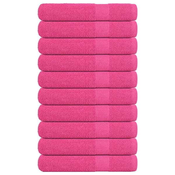 vidaXL Saunapyyhkeet 10 kpl FROGN pinkki 80x200 cm 100% puuvilla