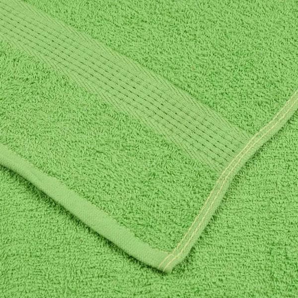 vidaXL Dusjhåndklær 10 stk eplegrønn 70x140 cm 360 g/m² 100 % bomull